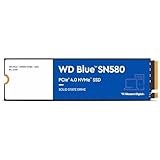 WD Blue SN580 NVMe SSD 1 TB (PCIe Gen4 x4, bis zu 4.150 MB/s Lesen, M.2 2280, nCache...