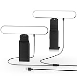 RealPlus Streaming Licht mit Multifunktionshalter [2PCS], Fernsteuerung von 3 Lichtfarben & 10...