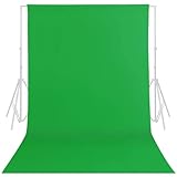 Fotostudio Hintergrund für Fotografie, 2M x 3M(6.6FT x 9.8FT) Green Screen Background, 100% Reiner...