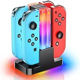 Wenocally Switch-Controller-Ladestation, kompatibel mit Nintendo Switch für Joy-Con und...