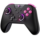 EasySMX X05 Controller PC mit 7 Farbe RGB Licht, Controller PC wireless mit Hall Joysticks & Hall...