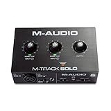 M-Audio M-Track Solo – USB Audio Interface für Aufnahmen, Streaming und Podcasting, mit XLR-,...