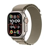 Apple Watch Ultra 2 (GPS + Cellular, 49 mm) Smartwatch mit robustem Titangehäuse und Alpine Loop...