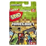 Mattel Games UNO Minecraft Edition - Kartenspiel mit Charakteren aus Minecraft und einer besonderen...