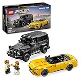 LEGO Speed Champions Mercedes-AMG G 63 & Mercedes-AMG SL 63, Bauset mit 2 Spielzeug Autos und 2...