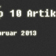 [Überblick] Top 10 Artikel im Februar 2013