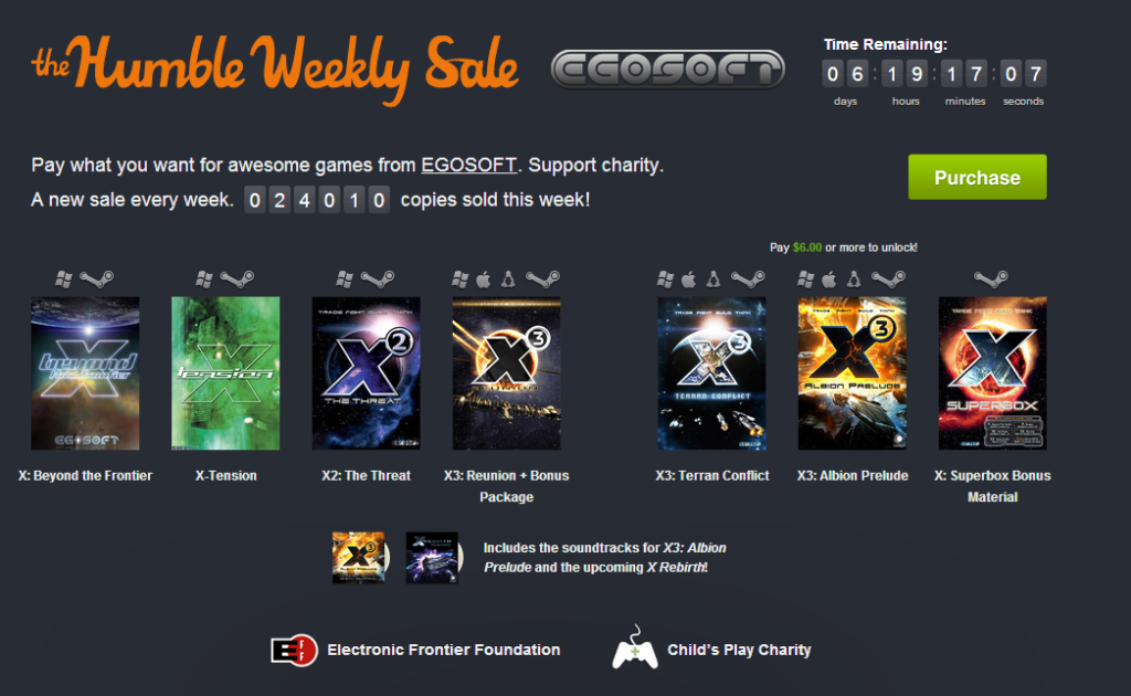 Humble Weekly Sale KW 38: EGOSOFT