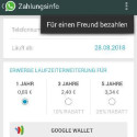 WhatsApp: zahlt für eure Freunde