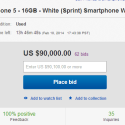 iPhone 5 mit Flappy Bird für 90.000 Dollar bei Ebay