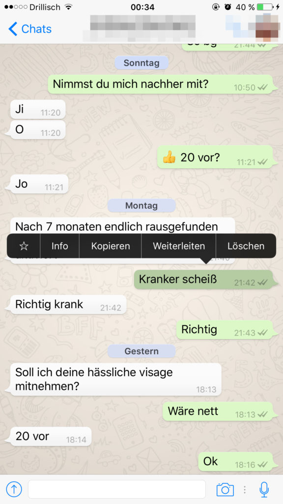 WhatsApp Nachrichten markieren