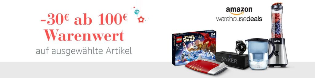 Amazon WarehouseDeals Weihnachts-Angebote-Woche