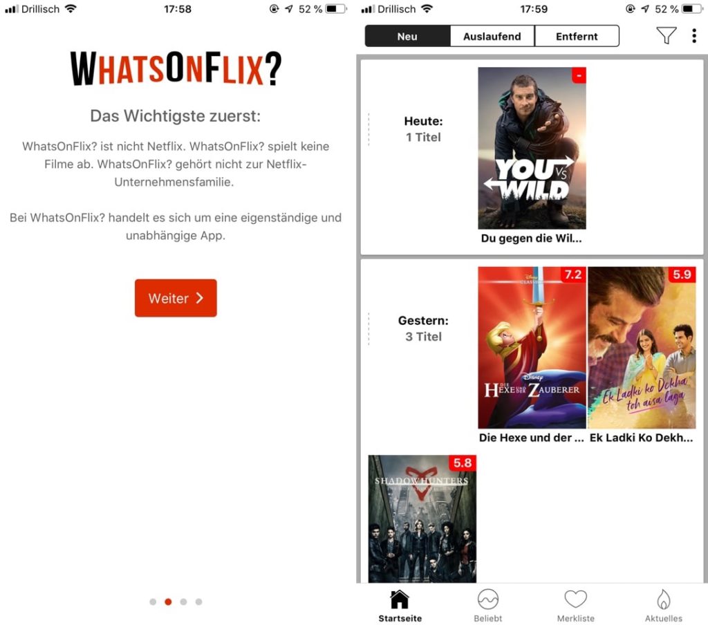 WhatsOnFlix - App