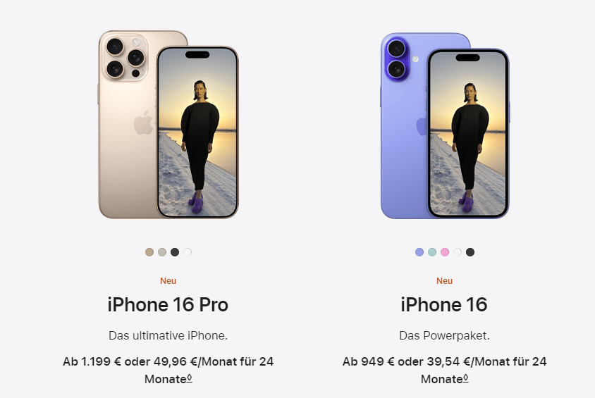 iPhone 16 & iPhone 16 Pro