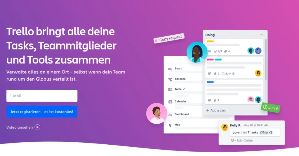 Trello Projektmanagement App