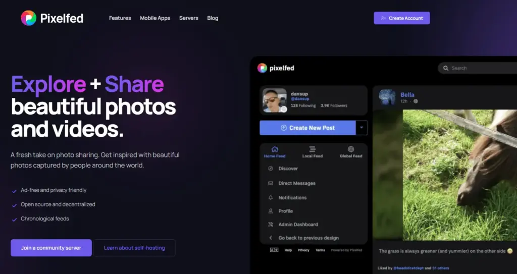 Pixelfed (Social Media) – Dezentrale Instagram-Alternative im Fediverse